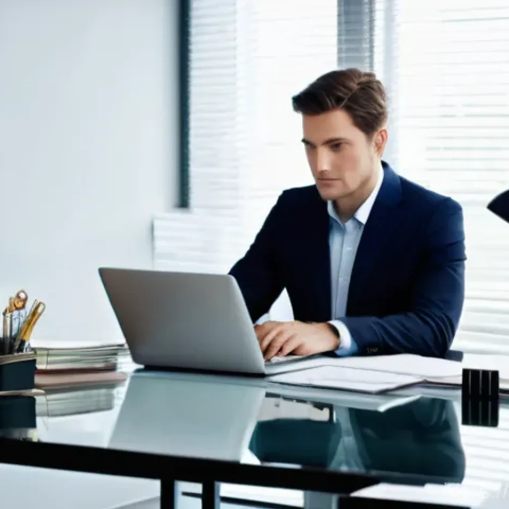 공인노무사와 연봉 협상의 실제 - **Prompt:** A focused professional in their late 20s or early 30s meticulously preparing for a salar...