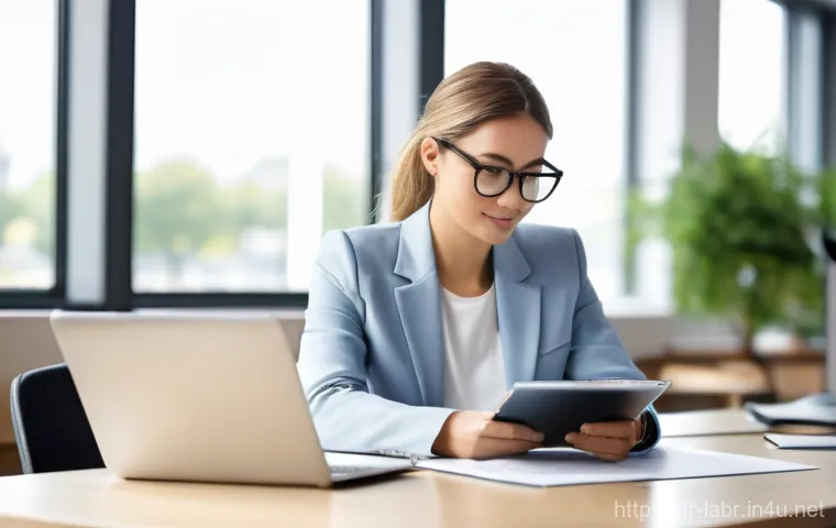 근로계약서 검토 시 유의사항 - **Prompt 1: The Empowered Professional and the Modern Contract**
    "A confident and diverse profes...