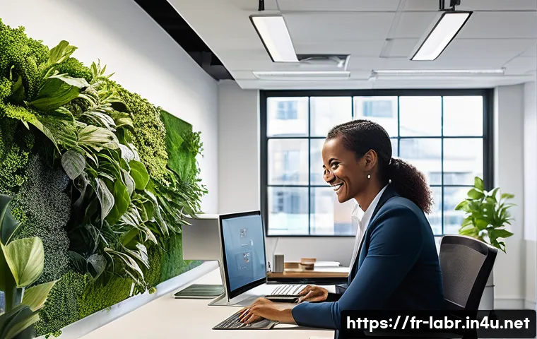 공인노무사와 사회적 책임 - **Prompt 1: A Thriving, Ethical Workplace Focused on Well-being**
"A vibrant, modern office envi...