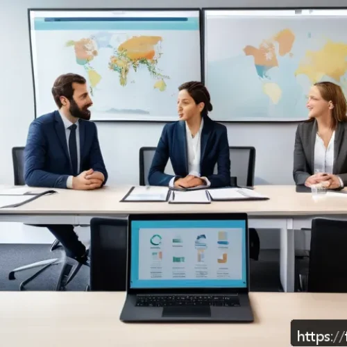 Home 31 공인노무사 실무 교육 프로그램 - A modern human resources office scene in a French corporate environment, showing a diverse group of ...